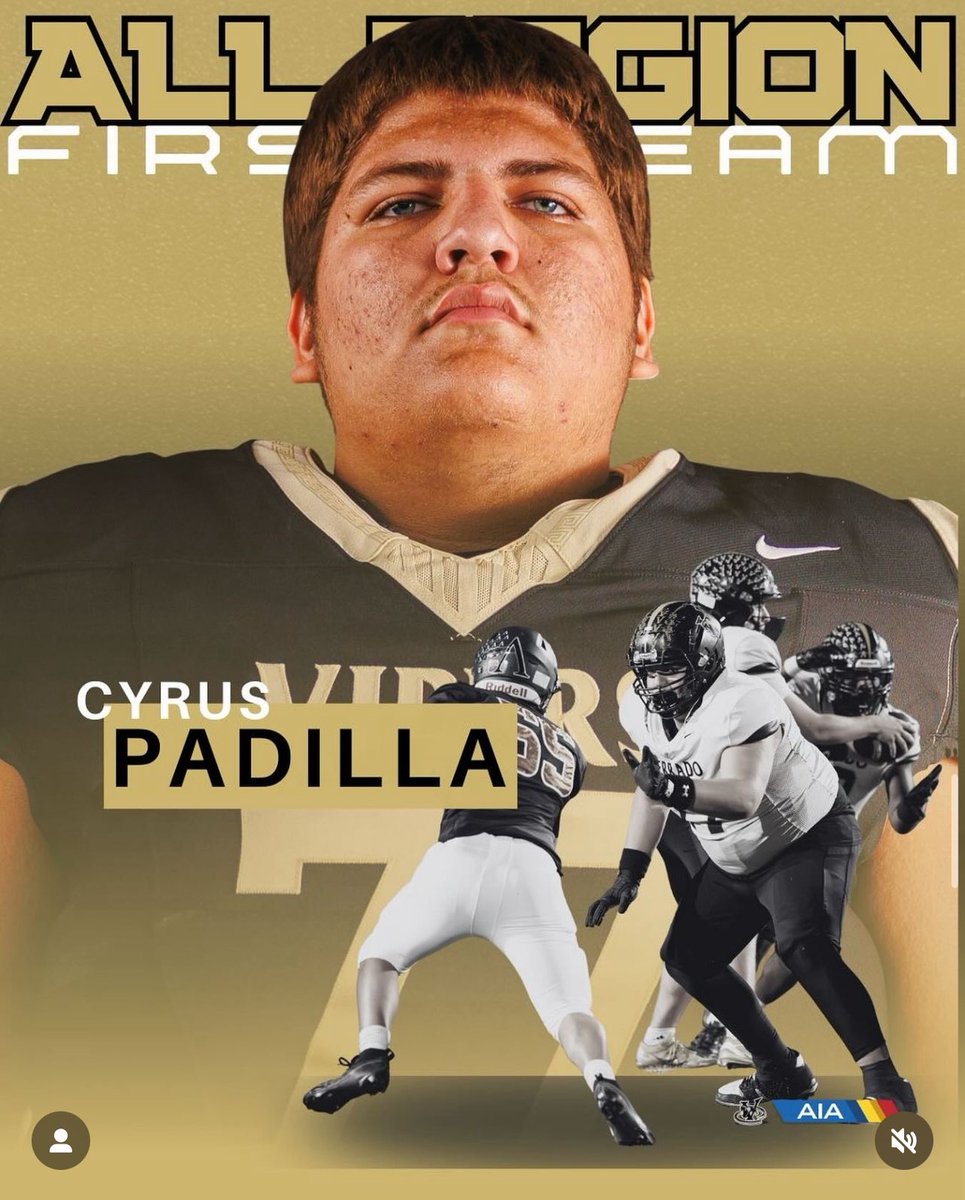 Blessed to be named First Team All Region Offensive lineman in 5a dessert west 
<a href="/Verrado_Vipers/">Verrado Viper Football</a> <a href="/Davis44Shoot/">Brett Davis</a>