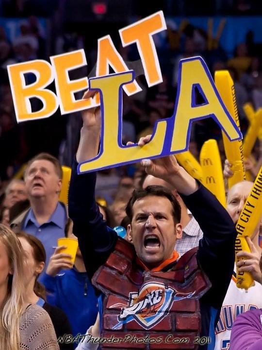 Okc sending a message #thunderup  #beatLA