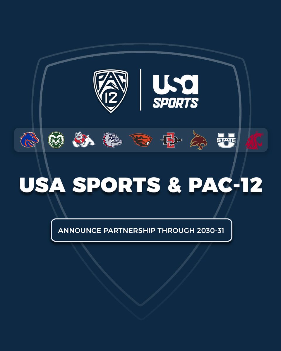 NEWS: USA Sports &amp; Pac-12 announce partnership through 2030-31! 🤝

#BackThePac x <a href="/USANetwork/">USA Network</a>