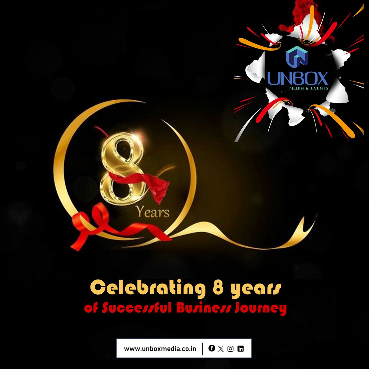 mediaunbox's tweet photo. Congratulations on eight years of our success! 🥂
Here’s to many more years of collaboration and accomplishments. 

#happyeightyears #eightyears #eightanniversary #unboxevents #unboxmediaandevents #mediaunbox #teamunbox https://t.co/HLffqo0JB6