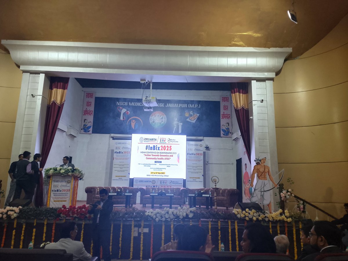 prashbio's tweet image. All set for #inbix2025  inaugural @bioclues @gyanc7 #bioinformatics #Insia