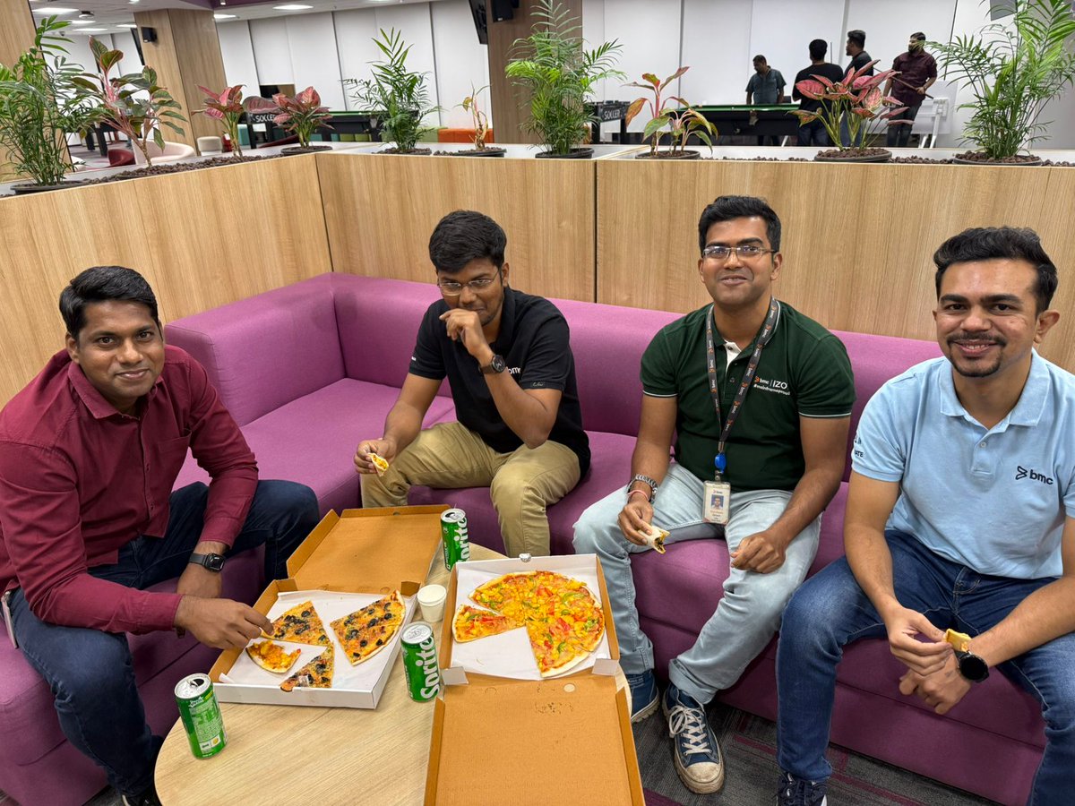 gautamsghosh's tweet image. A fun and insightful #IBMZDay2025 watch party with the team at @BMCSoftware  office! 🎉🤝

Loved the sessions on #AI #modernization, and #mainframe innovation. 💡🚀✨

#BMCAMI #BMCAMIAssistant #MainframeTransformation #GenAI #OperationResilience #DevOps #Security #DataManagement