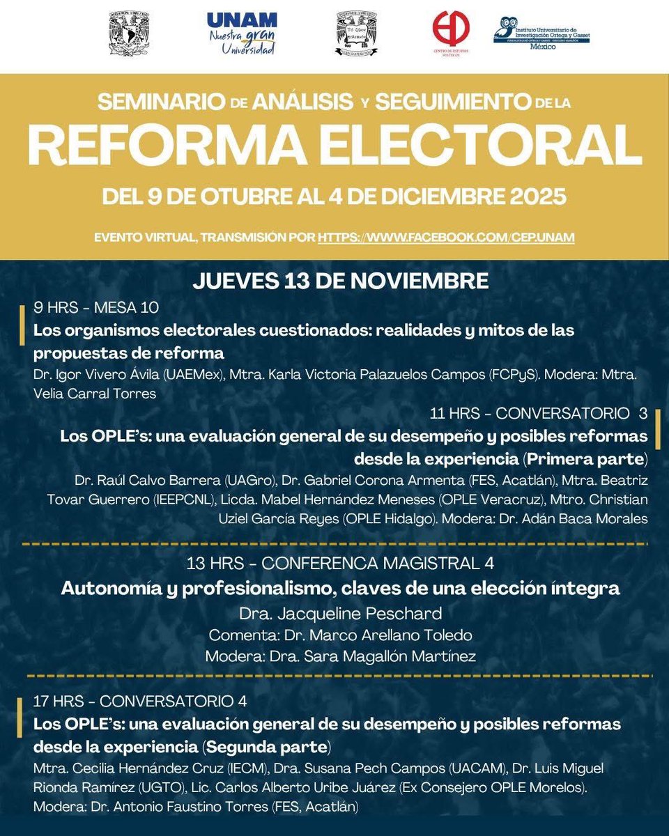 Este jueves 13 de noviembre participaré en este conversatorio sobre la #reformapolitica partir de la experiencia desde lo local.