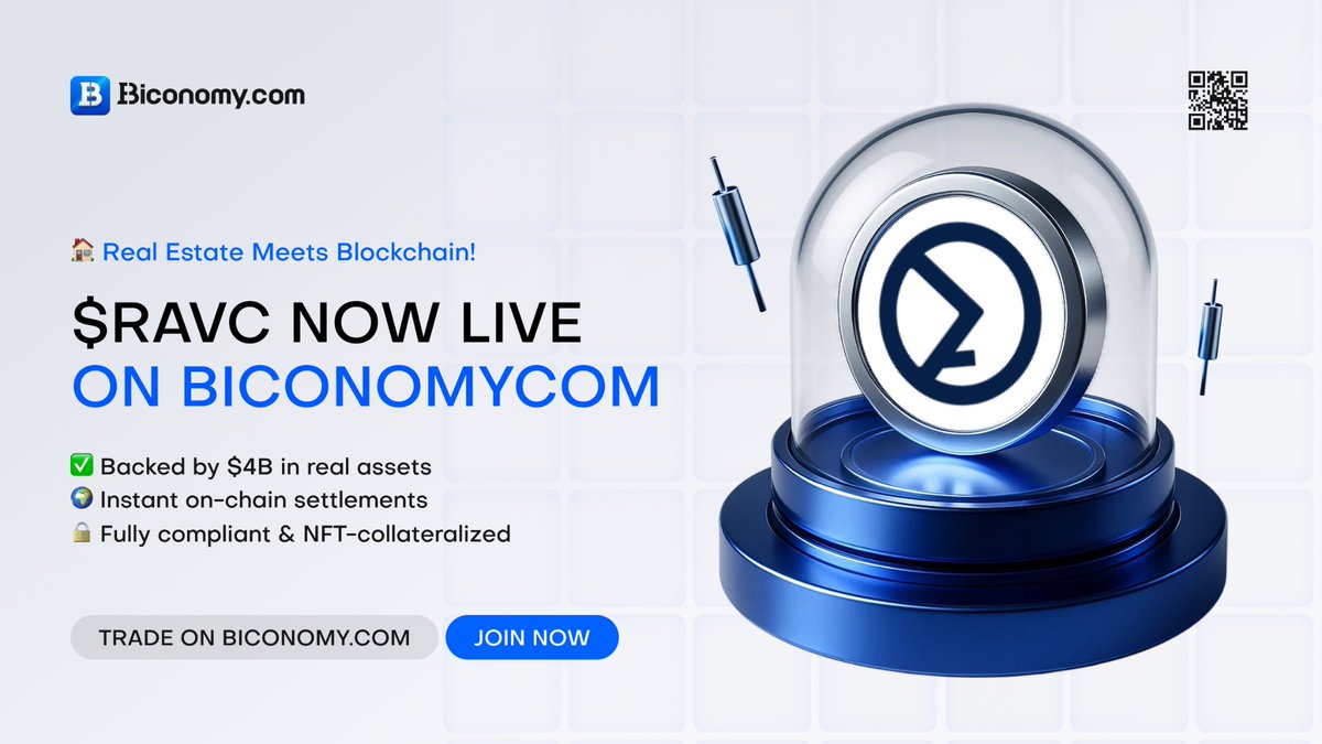 Real estate meets blockchain — and this time, it’s real.

I’ve been following <a href="/RavaultCoin/">Ravault $RAVC</a>, a pioneering RWA platform that’s bringing the $280T real estate market on-chain. Their token $RAVC just launched on <a href="/BiconomyCom/">Biconomy.com</a>, offering investors a fully asset-backed gateway into