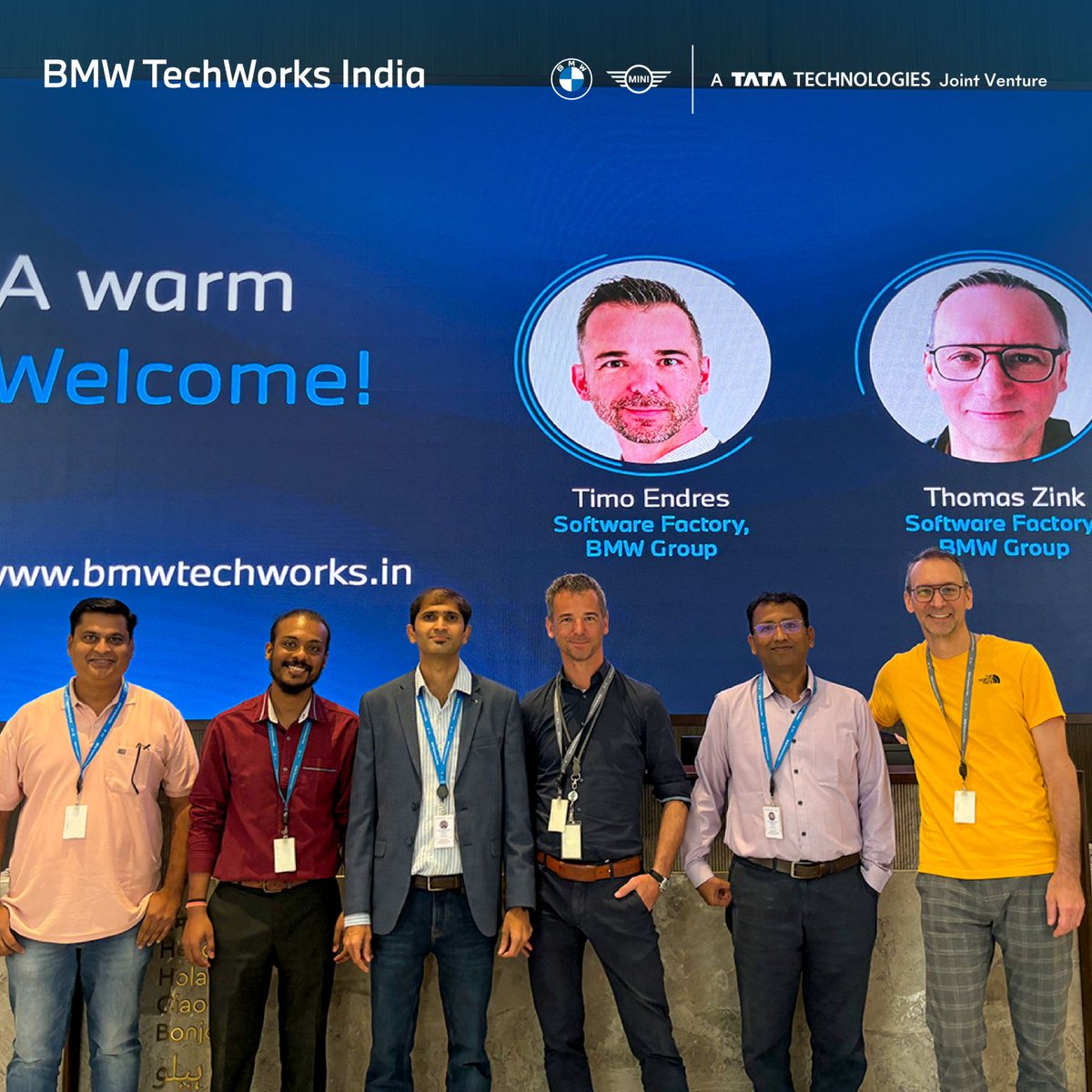 BMWTechWorksInd's tweet image. When minds align, innovation moves faster.
It was great hosting Timo Endres and Thomas Zink at BMW TechWorks India, #Pune, for deep dives into Software Factory initiatives ,from CI Zuul to the BTI Zuul community.
#BMWTechWorksIndia #SoftwareFactory #ZuulCommunity #CIInitiatives
