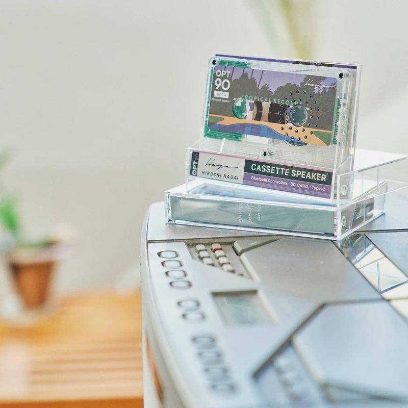 🌴📻 【アートを飾る】永井博氏コラボ カセットテープスピーカー登場