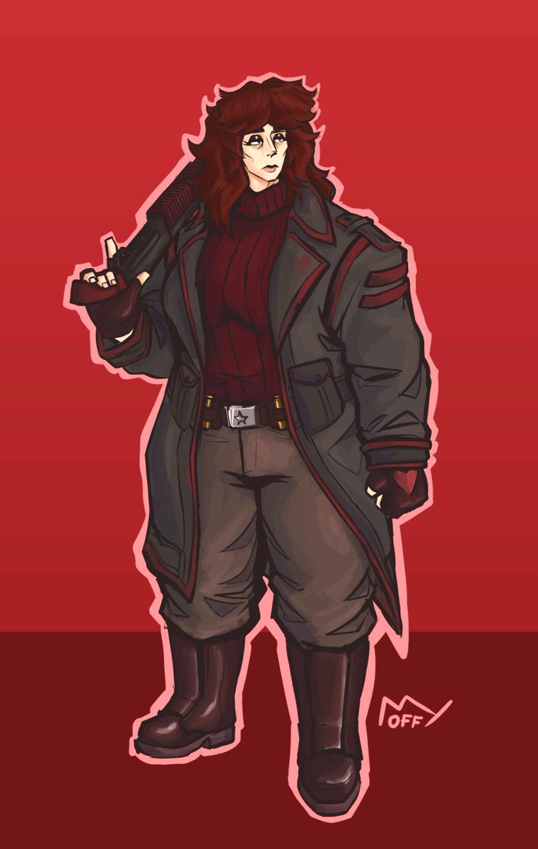 moffy_0's tweet image. Detective Diama. Giant Russian Lady

#oc