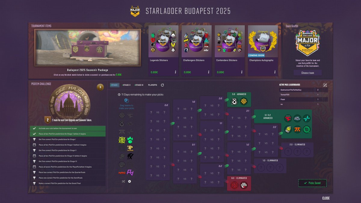 Show me your Pick'ems for a chance to win $50! 💰

➡️ RT + Like

Rolling the winner in 72 hours! ⏰