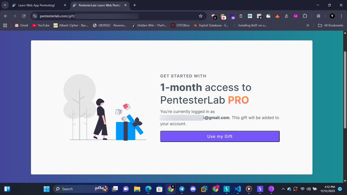 4osp3l's tweet image. Purchased @PentesterLab pro; time to level up.