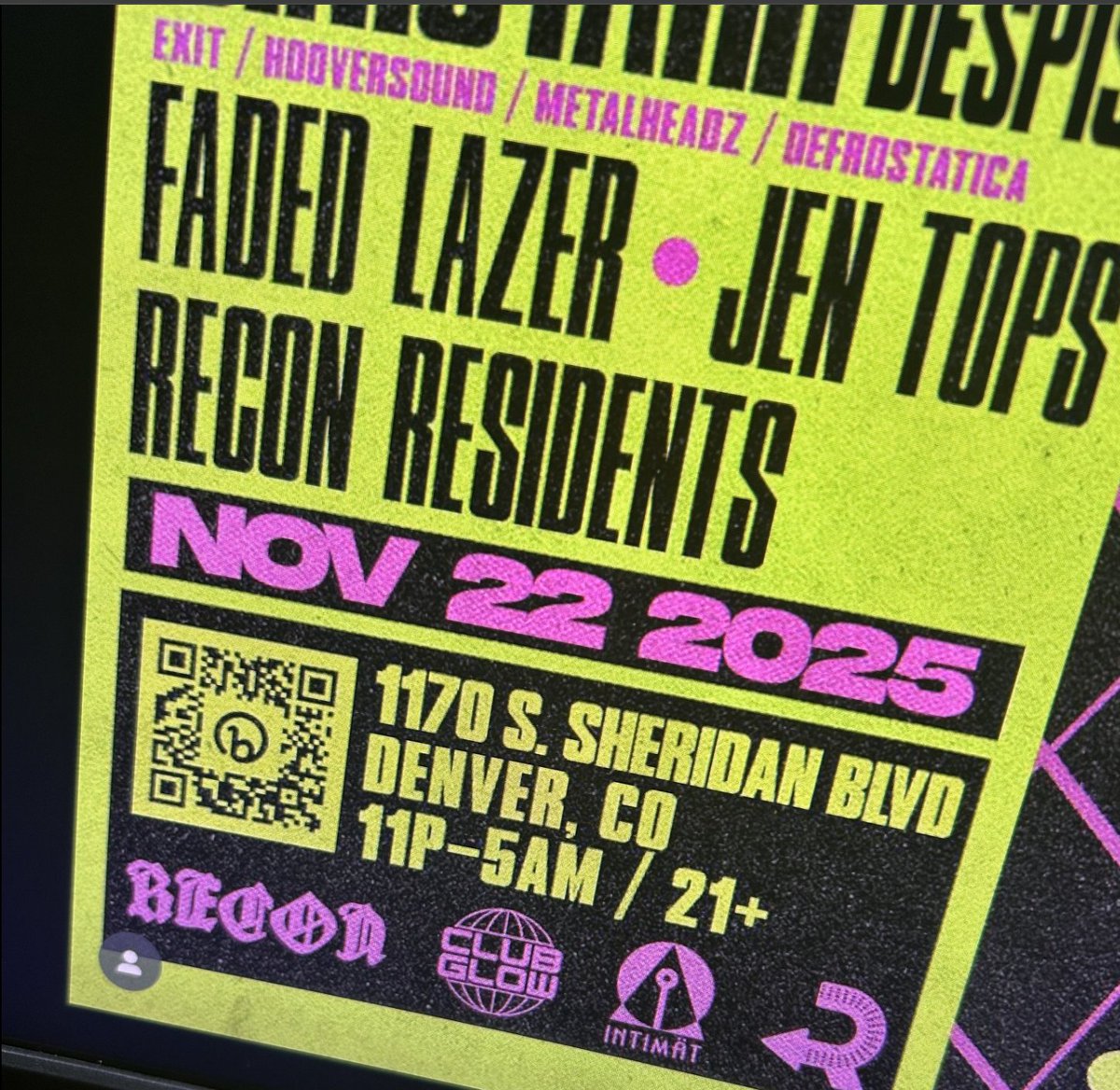 w0w0w0w!! I knew the response on this DESPISE b2b SINISTARR announcement would be big!  Perfect opener for the upcoming DENHAM AUDIO show. 📍 Special after hours event! 🎟️ 🎟️ 🎟️ <a href="/ReconDNB/">ReconDNB</a>