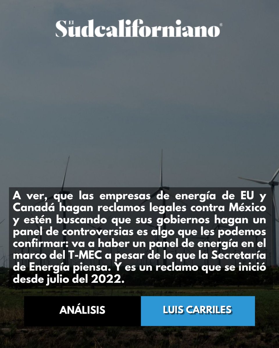 #Columna✍ | Aguas Profundas / Habrá panel energético, aunque no quiera la 4T

Se pospuso gracias a Marcelo Ebrard, entonces canciller, quien ahora es titular de Economía conoce todo el caso.

Opinión👉 buff.ly/BsXiZQE

📸: Isabel Mateos Hinojosa / Cuartoscuro.com