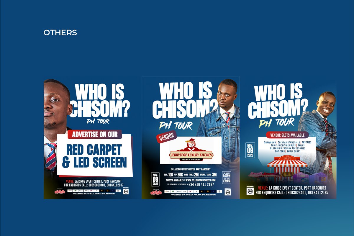 ade_visuals's tweet image. Event Branding for Mc Monica Live In Port Harcourt. Tagged "WHO IS CHISOM"

Check out the full design here: behance.net/gallery/238467…

Branded by me
#eventbranding #event #graphic #design