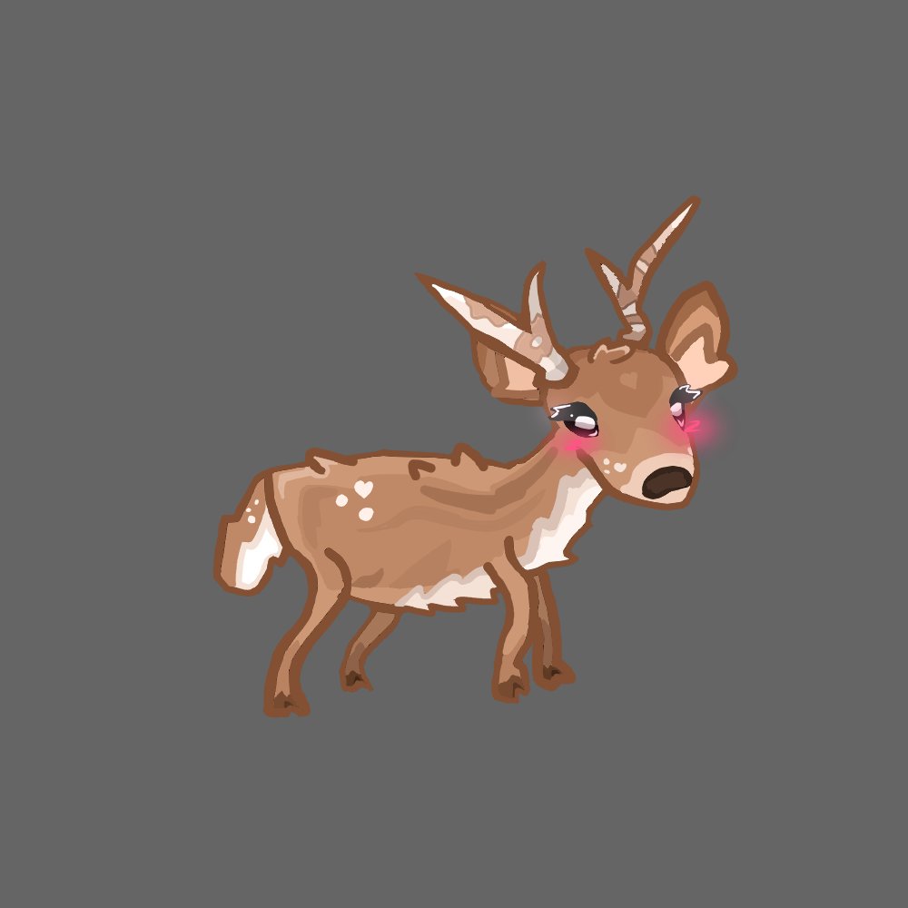 I just straight up drew an actual deer