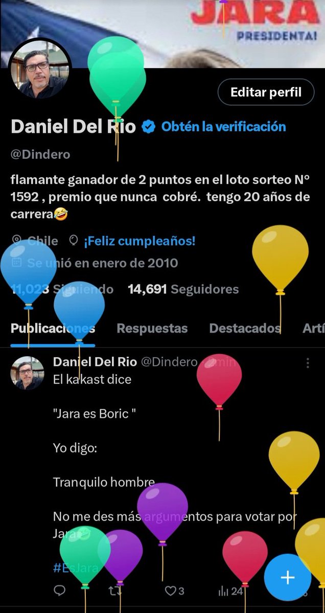 X me saluda por mi cumple y uds no....

Se pasaron