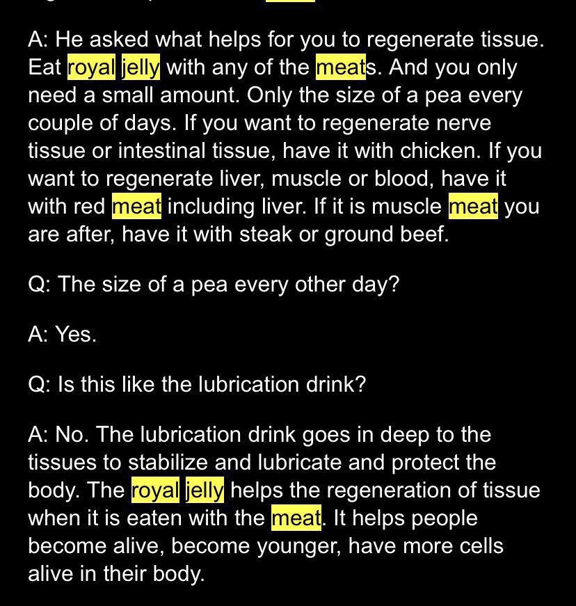 MagnusVigso's tweet photo. Haven’t come by a person yet who’s not deficient in DHEA, specifically in 2025

DHEA (dehydroepiandrosterone) is a unique compound found in extremely rare natural food sources such as Royal Jelly

Thats also why this study showed increases in height consuming Royal Jelly for 60 days & grew 1.7cm

Royal Jelly stimulates osteoblast activity: 
Royal jelly contains 10-Hydroxy-2-decenoic acid (10-HDA), which has been shown to promote osteoblast differentiation (cells responsible for bone formation).

The experiment was taken on the team Red Star Belgrade

They took 12 players from the team in their early teenage years and gained an extraordinary leg circumference 

Aajonus Vonderplanitz estimates Royal Jelly to increase cell profileration by 3x in humans. 

Ideally eaten alongside raw meat, you only need very little. 

We recommend you taking 100mg everyday upon awakening for maximum nutrition absorption 

Cellular regeneration is real, 

Put elite fuel in your body 
for and receive elite level energy and output

Raw meat for maximum nutrition absorption is incredible