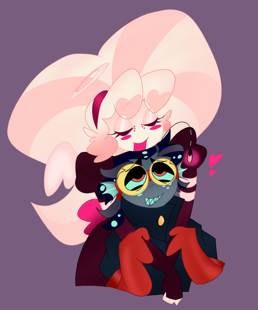 Shadowv1V's tweet photo. I think their name would be love potion 🧪 💕 #hazbinhotelmolly #hazbinhotelbaxter https://t.co/le6Pl13yfo