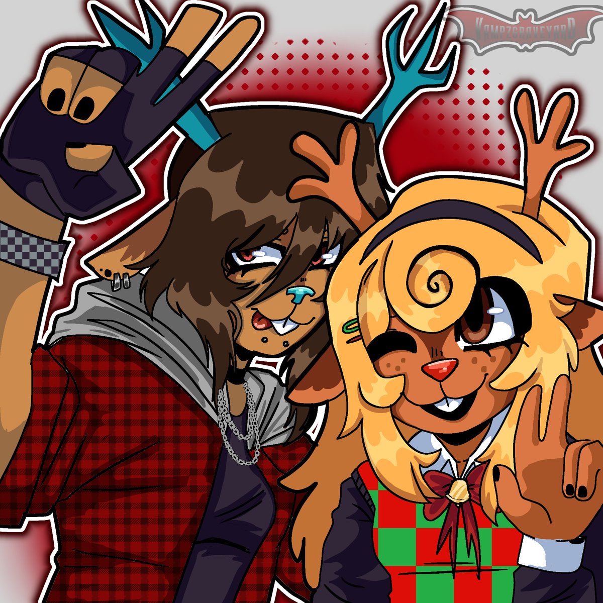 Vampzgraveyard's tweet photo. ·:*¨༺ ♱✮♱ ༻¨*:· .
THE HOLIDAY SISTERS!!

{ #deltarune #deltarunefanart #noelleholiday #dessholiday #noelledeltarune #dessdeltarune #fanart #fanartist } https://t.co/uvjdRFCz11