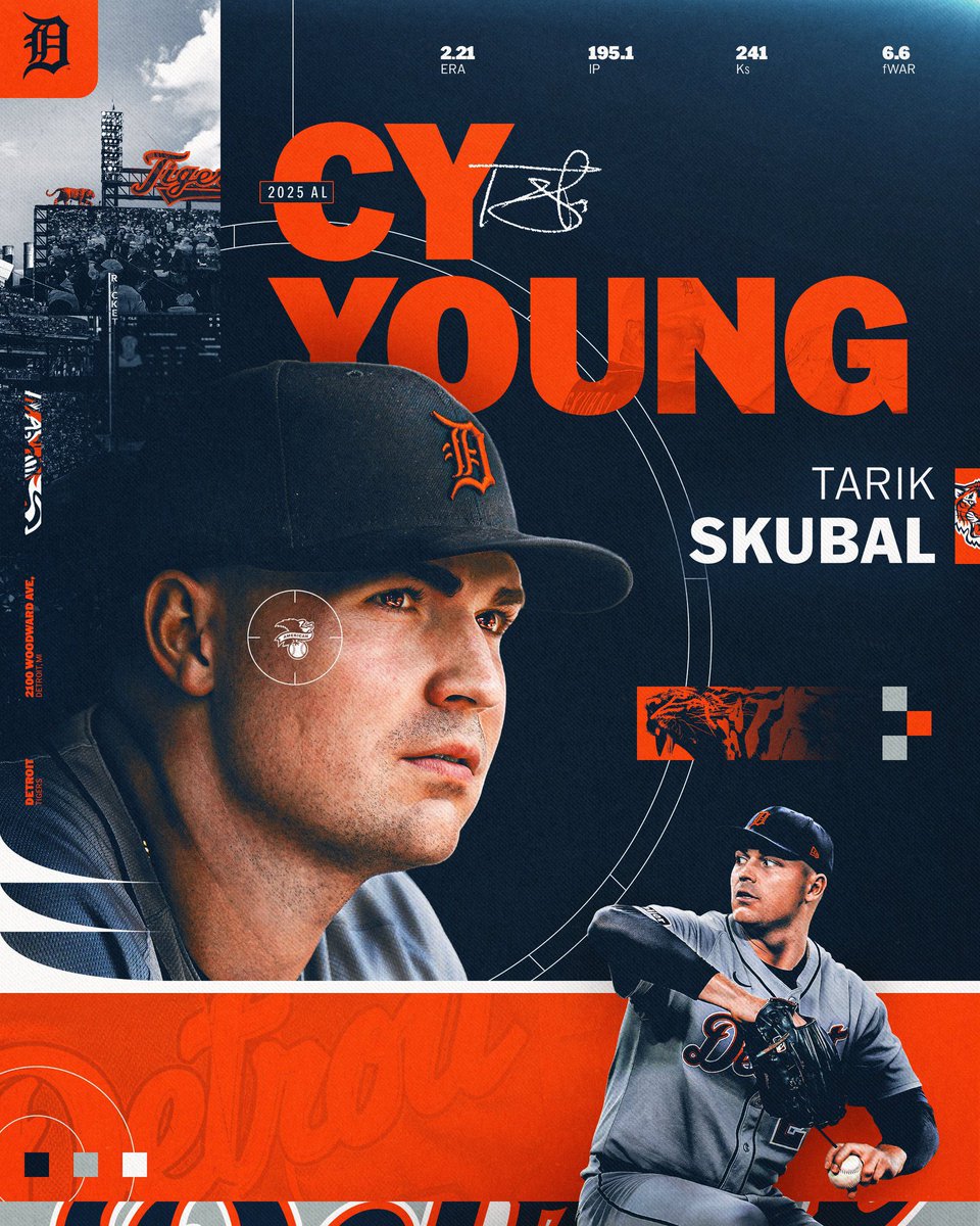 TARIK SKUBAL ha sido nombrado como el "Cy Young" de la Liga Americana temporada 2025. 

👏⚾️