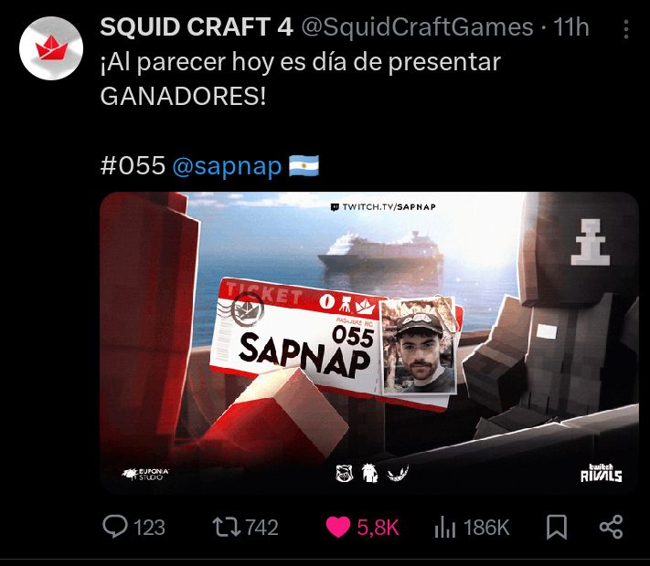 mrredbomb's tweet image. Esse squid craft promete 

Pq se não acontecer pelo menos uma briga, vai ser um MILAGRE 😨

#tubbo #SAPNAP #quackity  #Pectw