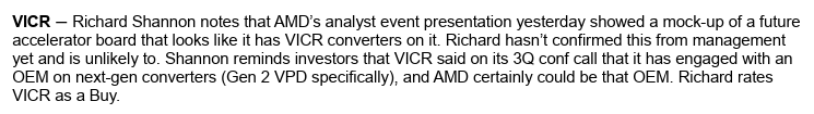 joedab12's tweet image. $VICR $AMD $NVDA $MU $RMBS $EOSE

Vicor could have just landed AMD silently. Would explain the brief jump to $100 before pulling back today. We do know they are in Cerebras and we also know they USED to be in NVDA ecosystem a couple years ago. This is a sleeper stock most people…