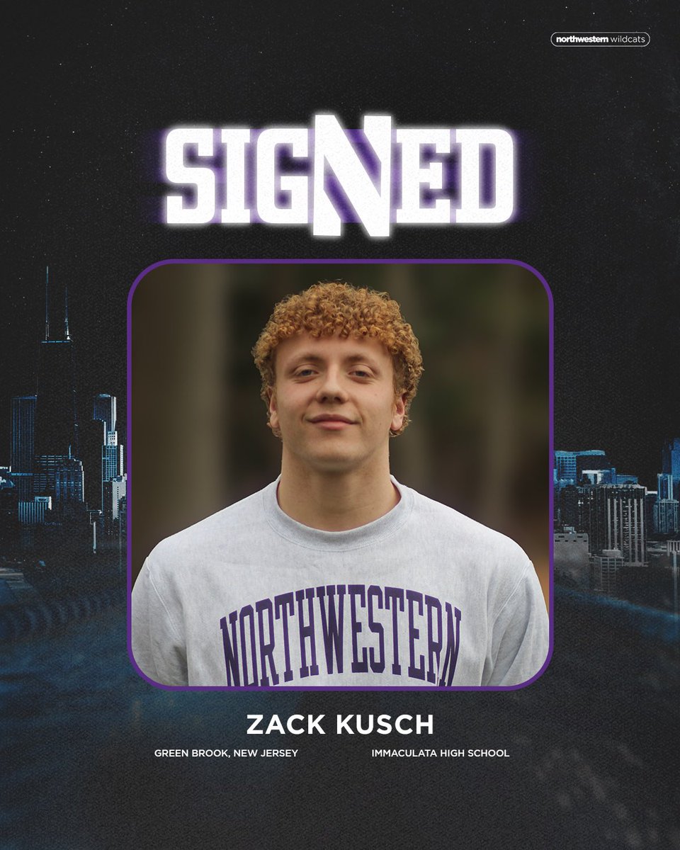 Officially a Wildcat ✍️

Welcome to Northwestern, Zack Kusch!