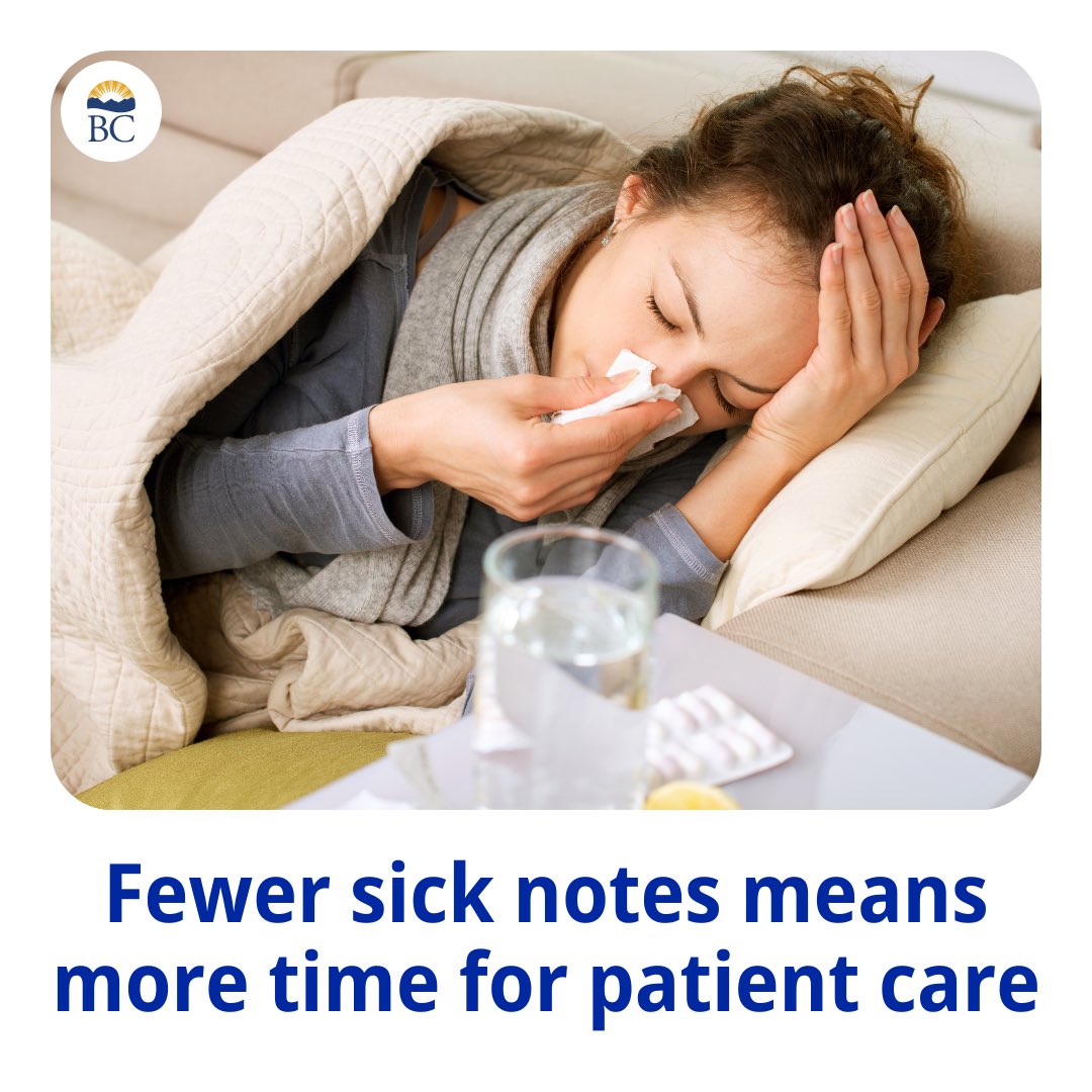 (1/3) Effective immediately, new rules limit when employers can ask for sick notes, freeing up time for health-care professionals to care for more patients.