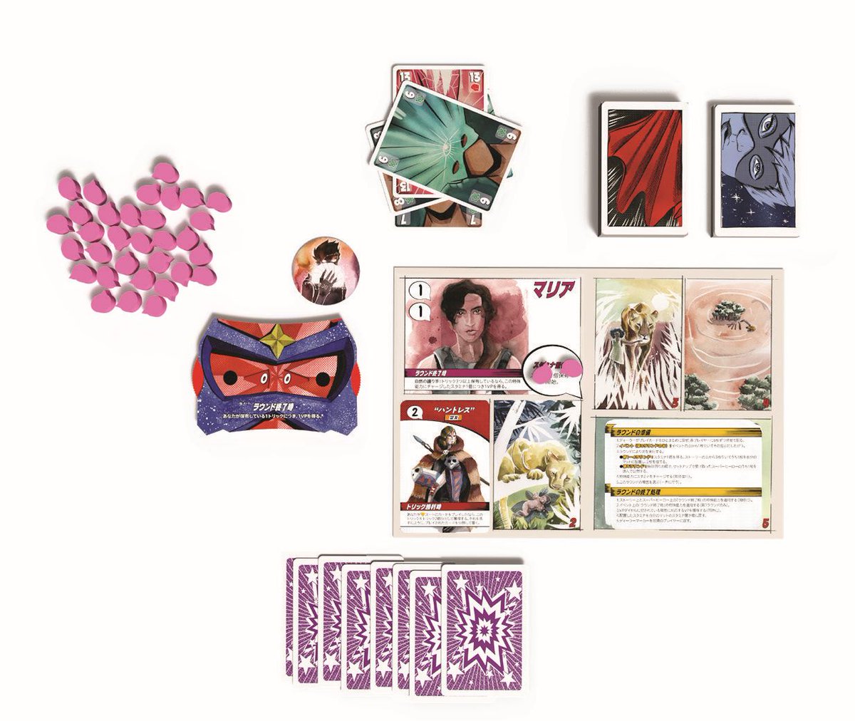 【新商品】スーパーヒーローの血が目をさまし、開花の階段を登り始めています。キャラクターはストーリーカードを選ぶことで成長し、あなただけの物語が展開されます。エンジン構築とトリックテイキングが融合した『オリジン・ストーリー』は12月19日発売予定！
arclightgames.jp/product/536sjb/