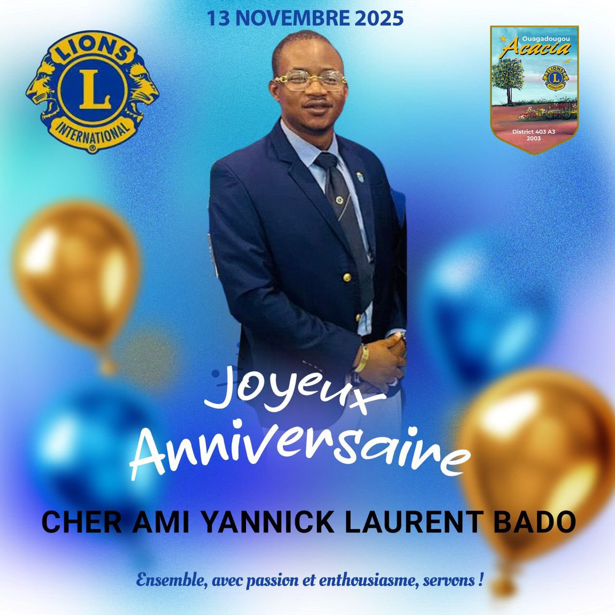 Merci l’ami Adama Saouadogo du <a href="/Lions/">Detroit Lions</a> Clubs International