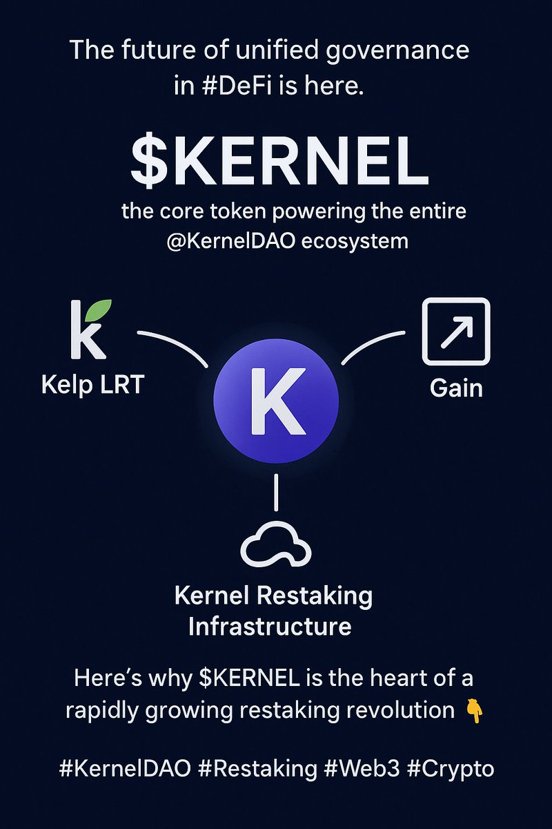 web__3king's tweet photo. 📊 $KERNEL’s on-chain data reflects growing confidence:
– Rising volume
– Strong staking ratios
– Increasing ecosystem activity
This token isn’t just governance — it’s the backbone of KernelDAO’s expansion.
#KERNEL #BlockchainAnalysis #Crypto https://t.co/uRGaMQqfiC