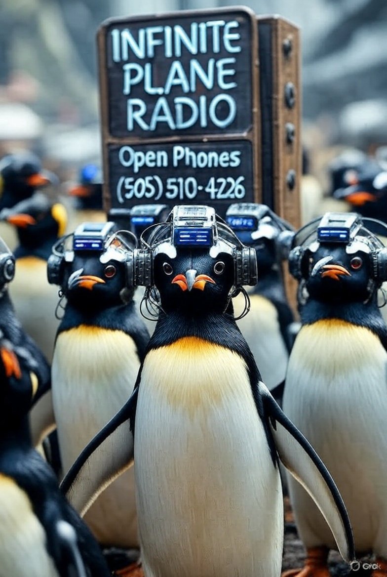 Coming Up 6pm MDT:
Infinite Plane Radio Live
Open Phones (505) 510-4226

infiniteplanesociety.com/ips-live/