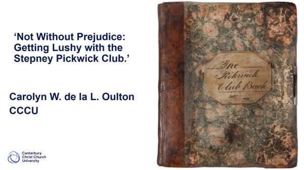 <a href="/DickensFellowHQ/">Dickens Fellowship</a>’s speaker at The Charterhouse in London next Tuesday - 18 November - is Professor Carolyn Oulton of Canterbury Christ Church University. 6pm for 6:30pm start.