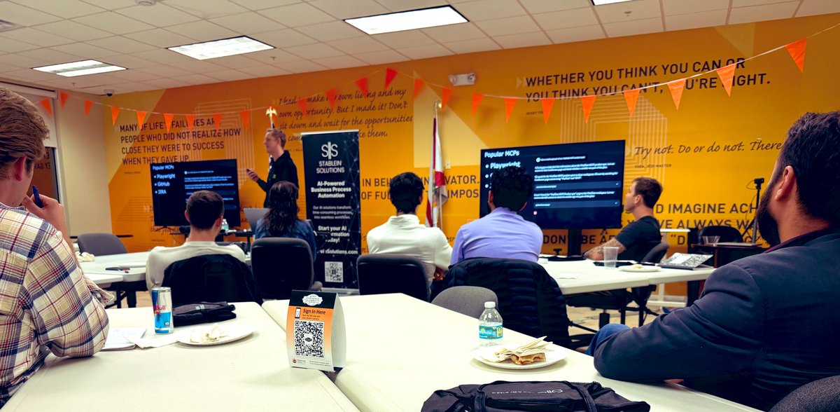 Gypsy_Bit's tweet photo. Had a great time at the AI & MCP meetup today 🤝🧠

Big shout out to @iBotPeaches for an excellent breakdown of the current state of AI tools and the broader ecosystem. Super clear and grounded 🔍⚙️

Always good to be around people building, learning, and pushing forward 🚀 #Bitcoin