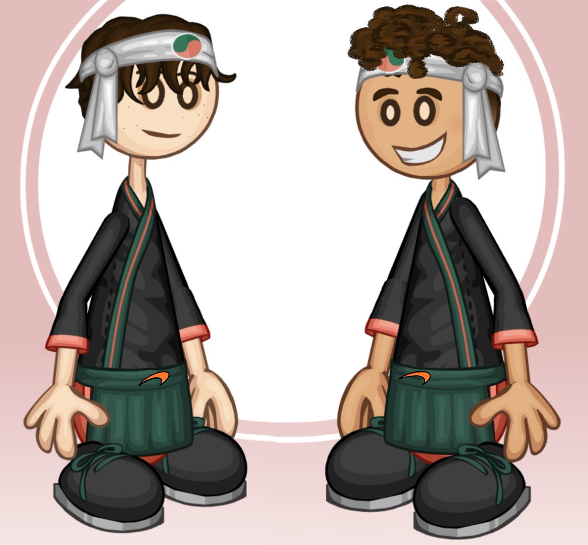 Today I sought to answer the question on everybody’s minds: What would Oscar and Lando look like if they were made unemployed and their only option of a source of income was being sushi chefs? Well seek no further