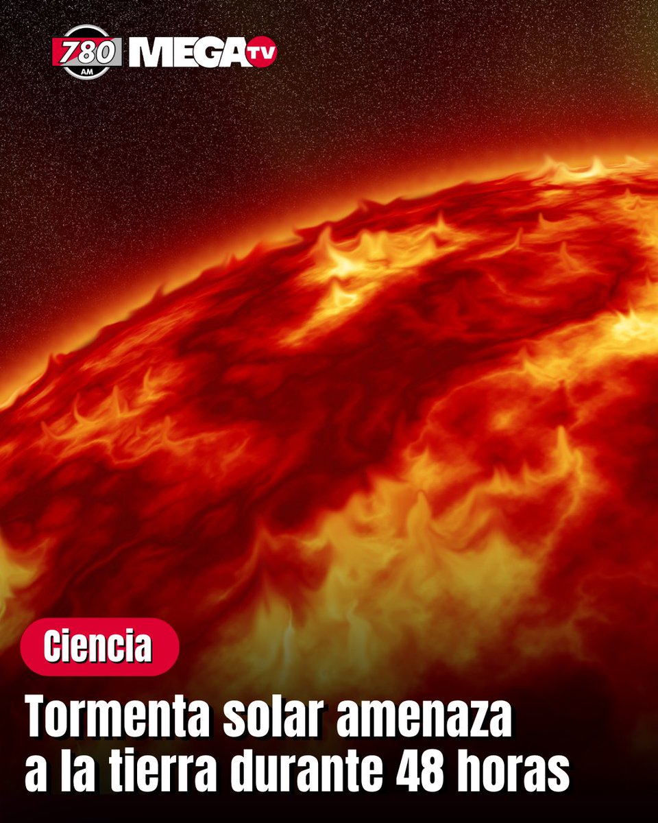 ¡ALERTA!
Por tormenta geomagnética☀️

➡️La Agencia Espacial Europea (ESA) ha declarado alerta por una tormenta geomagnética de clase G4, la segunda más intensa, que impactará nuestro planeta entre el 12 y 14 de noviembre. 

▶️El fenómeno se produce cuando partículas solares de