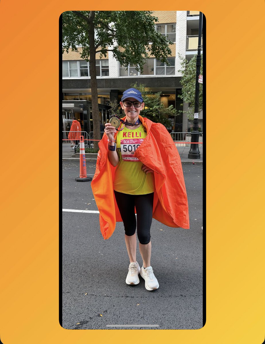 Congratulations to Kelli Konop who ran 5:04:16 - A personal best by over 30 minutes at NYC