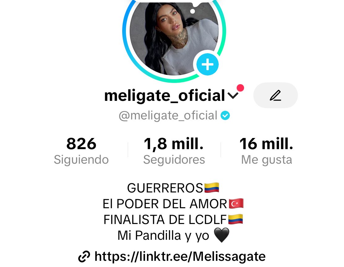 Somos 1.8 en mi tiktok principal , gracias 🖤