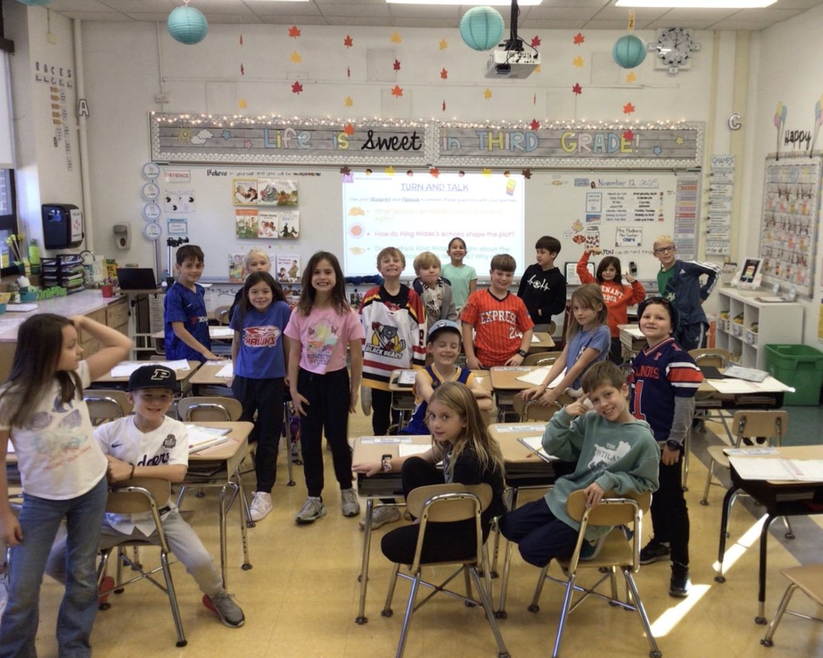 LModine's tweet photo. We had on our “thinking caps” today and thought critically while we had constructive conversations during ELA! 🧠🧢 #dg58pride #dg58learns #ilovewhittier https://t.co/WnHlJwUHca