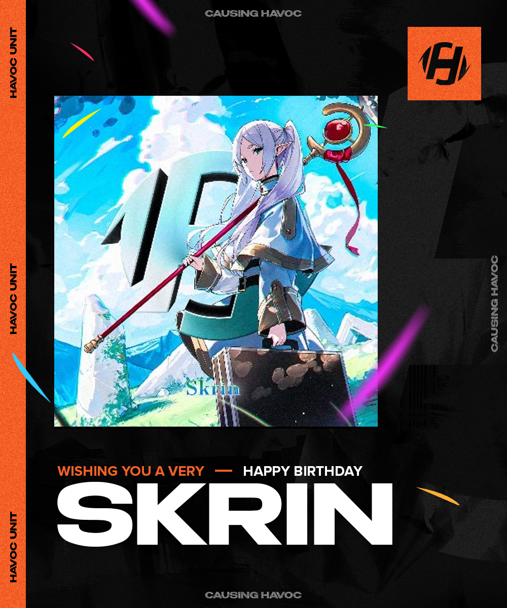 HVCUnit's tweet image. We&apos;d like to wish our very own @zSkrin a Happy Birthday! 🥳

#CausingHavoc