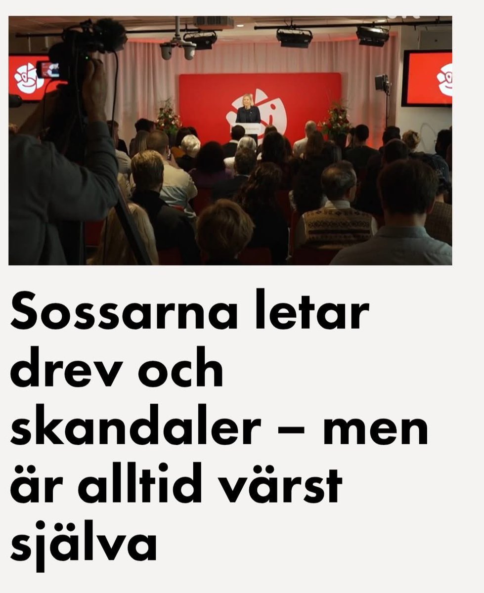 SarahFariba's tweet image. Socialdemokraterna jagar ständigt skandaler hos regeringen och SD men varje gång visar det sig att de själva gör värre. Dubbelmoral, hyckleri och eget slarv får kritik att falla platt. Media borde sluta blint haka på. 
#Sossarna #Dubbelmoral #Politik #Skandaler #Hyckleri #Media