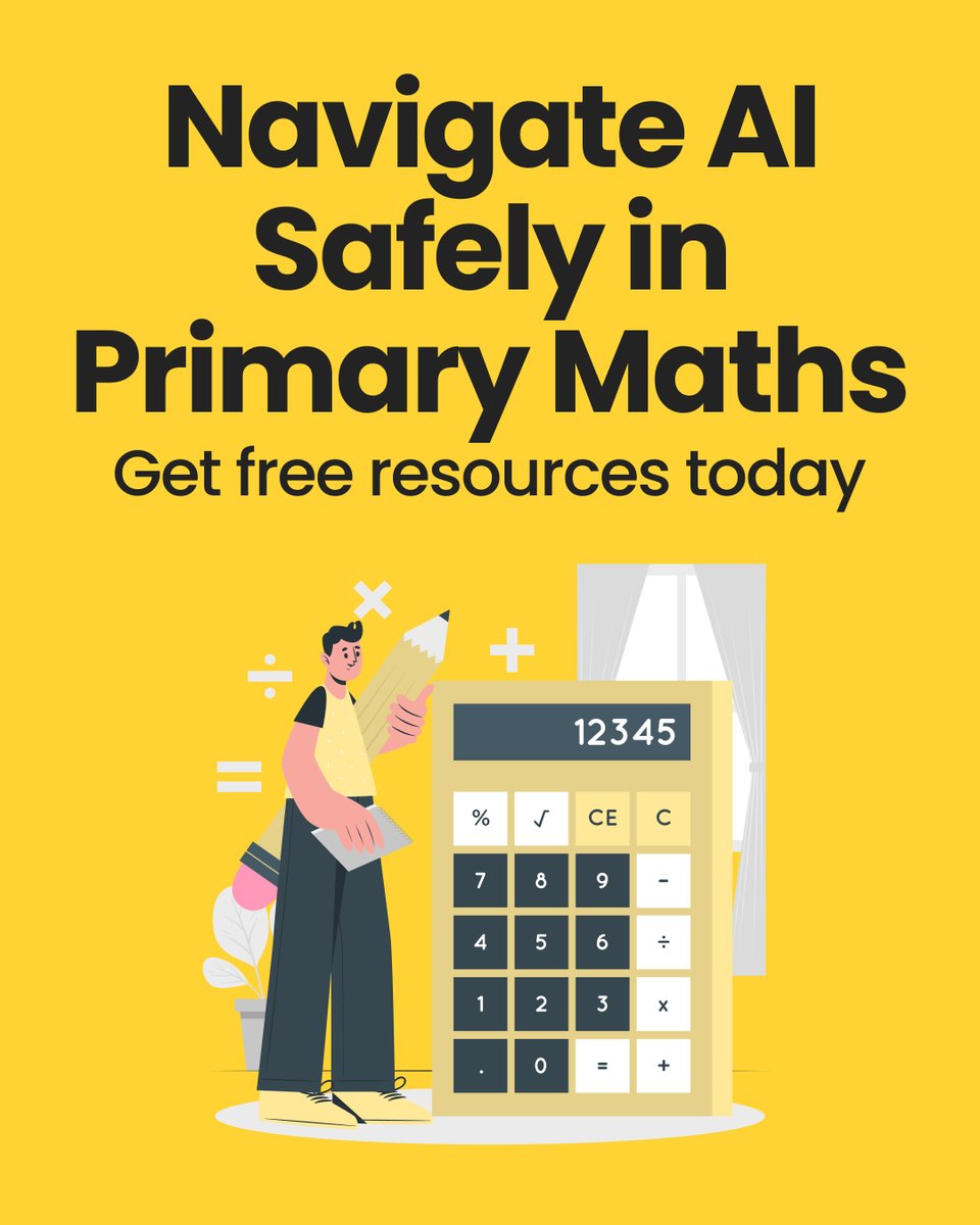Teaching Maths with AI? Make sure it aligns with what matters most. Get your FREE AI Resource Kit 👉hubs.la/Q03SxV3n0