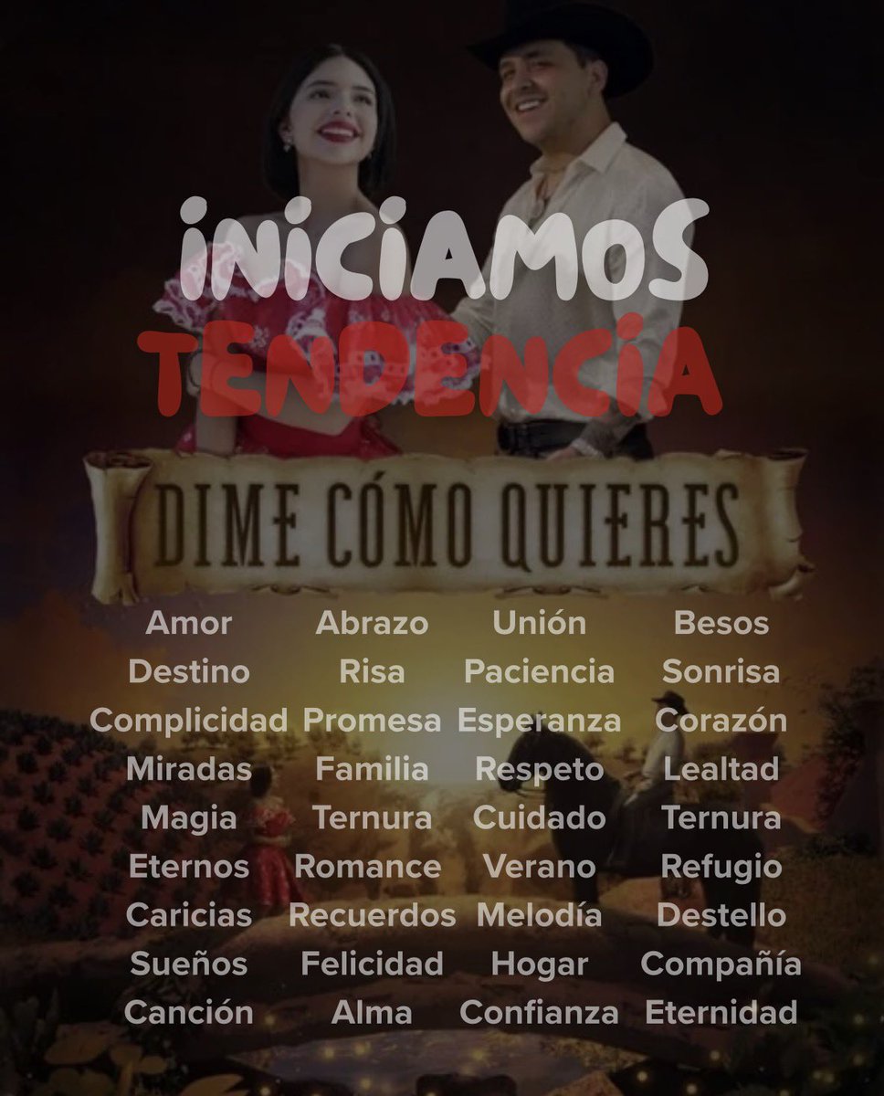 INICIAMOS TENDENCIA 

comenta cada palabra de la lista junto con la frase oficial #AngelaXNodal
Sin emojis ni números + un post por palabra + interactúa con todos
* Meta de comentarios: 1000