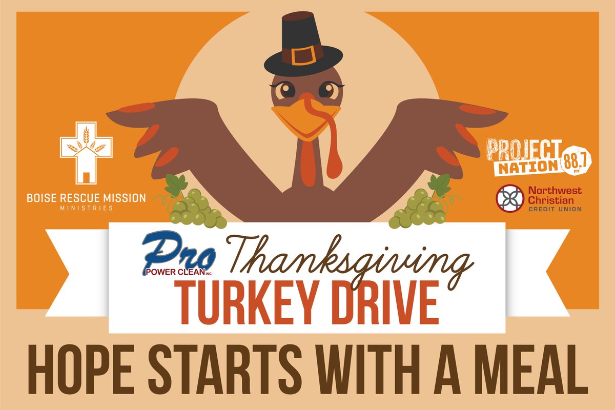 myprojectnation's tweet photo. 🦃 Turkey Drive 2025 is TOMORROW, Thursday, Nov. 13 in the Treasure Valley! 

Give a family the gift of hope through a turkey this holiday season, benefiting Boise Rescue Mission! 

➡️ More info + locations here: https://t.co/NnS4SHv5z6 https://t.co/gb7yeqSl8L