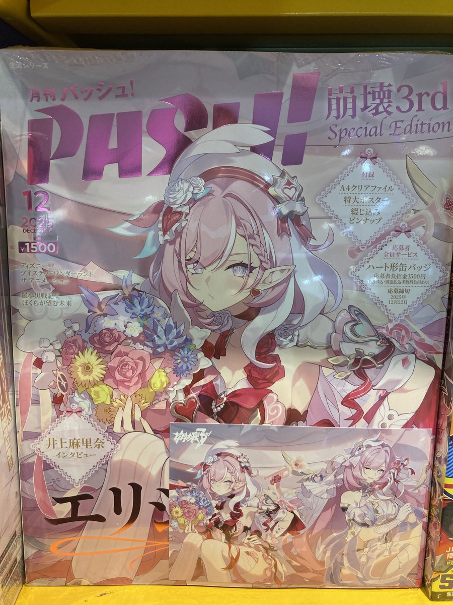 PASH！2025年12月号 崩壊3rd アクリルパネル 特典カード 2種