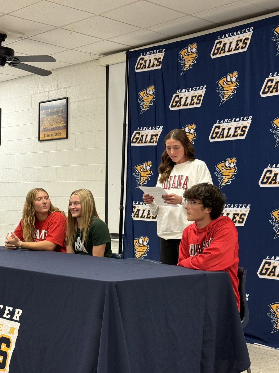 LadyGalesCC's tweet image. B1G things ahead for Harper and Brock. They signed their letters of intent to compete at the next level at Indiana and Ohio State. So proud of them!