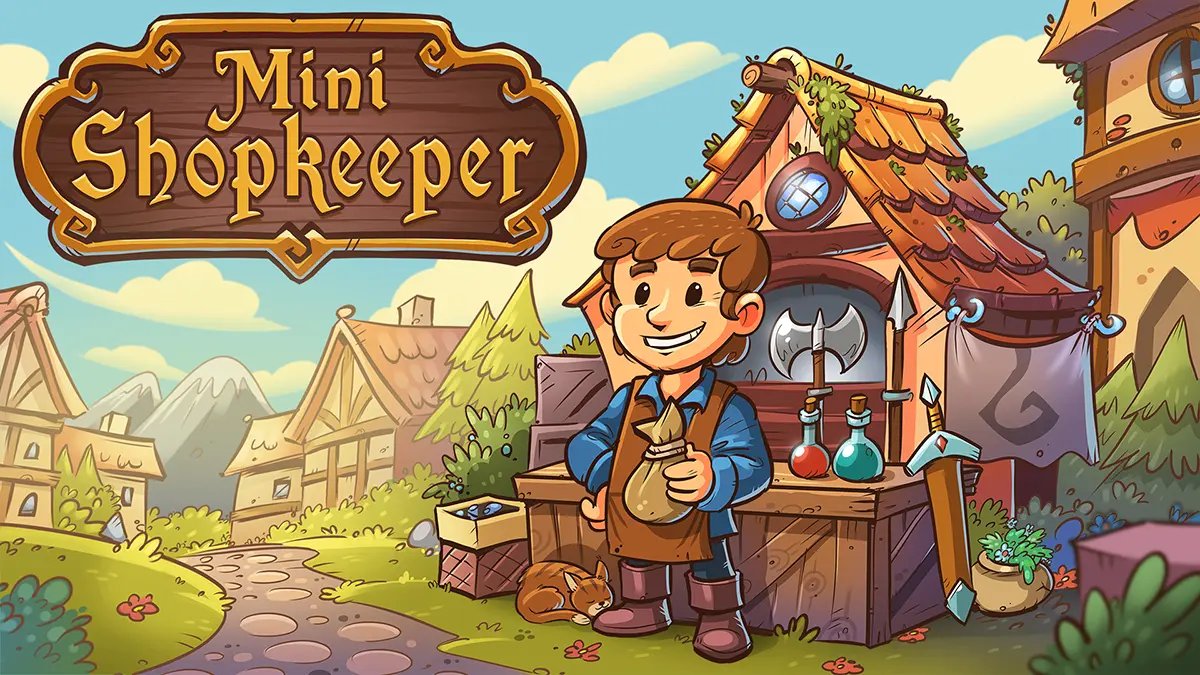 japahttv's tweet photo. 🏰 Mini Shopkeeper, novo simulador idle de David Moralejo Sánchez, chega ao PC no primeiro trimestre de 2026. Gerencie e decore uma loja medieval diretamente na barra de tarefas, envie aventureiros e veja sua vila crescer discretamente. #MiniShopkeeper https://t.co/i9WOCNlCHZ