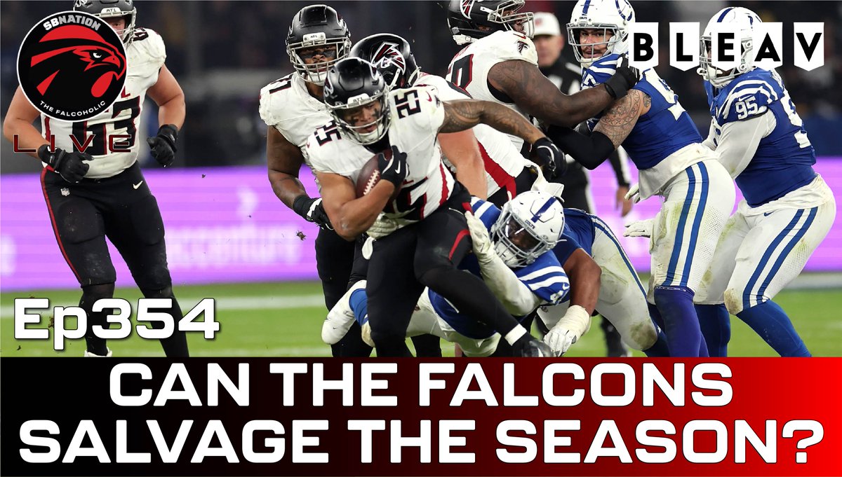 FalcoholicKevin's tweet photo. The #Falcons are floundering at 3-6, and the cracks are starting to show. Can the 2025 season still be salvaged? @SayWhichWay joins me to discuss the state of the coaching staff, Michael Penix, and more. @BleavNetwork @FanDuel 

📺: https://t.co/GitQMGaUF5 https://t.co/sImz9D0zQe