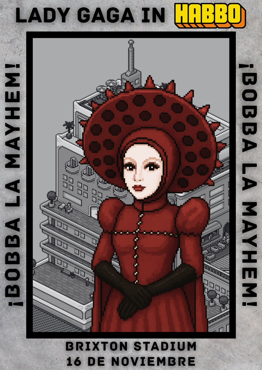 ¡Bobba la MAYHEM!

Show exclusivo este domingo 16 de noviembre en habbo.es para la inauguración del Brixton Stadium en colaboración con <a href="/RadioboomES/">RadioBoomHB</a> y LEF. 

Horarios del espectáculo:  

7 PM 🇲🇽 (CDMX) 
8 PM 🇨🇴
9 PM 🇻🇪
10 PM 🇦🇷 / 🇨🇱 / 🇧🇷 (DF BSB)
2 AM 🇪🇸