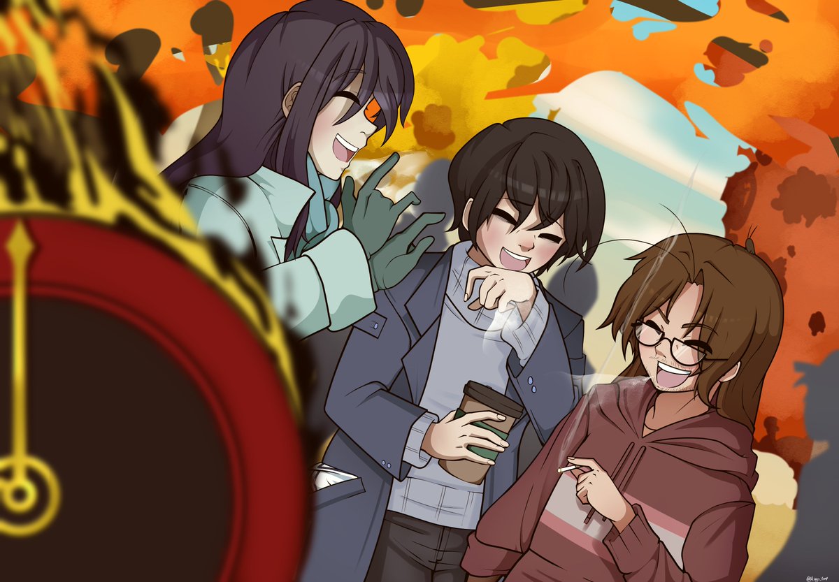 Miggs_fmp's tweet image. &amp;lt;By some miracle, the Sinners and I were granted a day off. We were in a nice part of a Nest at the time, so... We just spent that time together. I took pictures throughout the day, and just for a time we all felt... Normal. Happy.&amp;gt;

#Limbus_Company