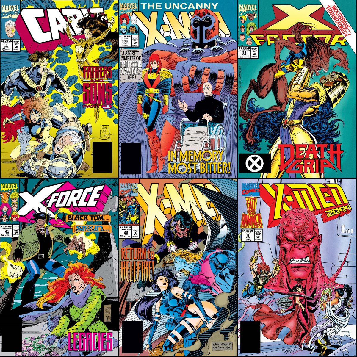 X-books that were on sale with cover dates of February 1994.