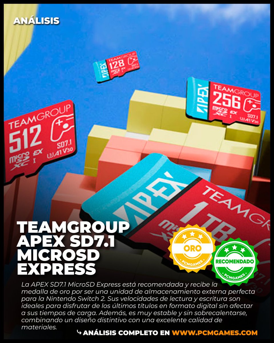 🚨Ya podéis leer nuestro análisis de la unidad TeamGroup APEX SD7.1 MicroSD Express de <a href="/teamgroupinc/">TEAMGROUP</a> <a href="/teamgroupinces/">TeamGroup España</a> 

✍️ Reseña de <a href="/shunak25/">Francisco Torres</a>

📰 Análisis: pcmgames.com/analisis-team-…
